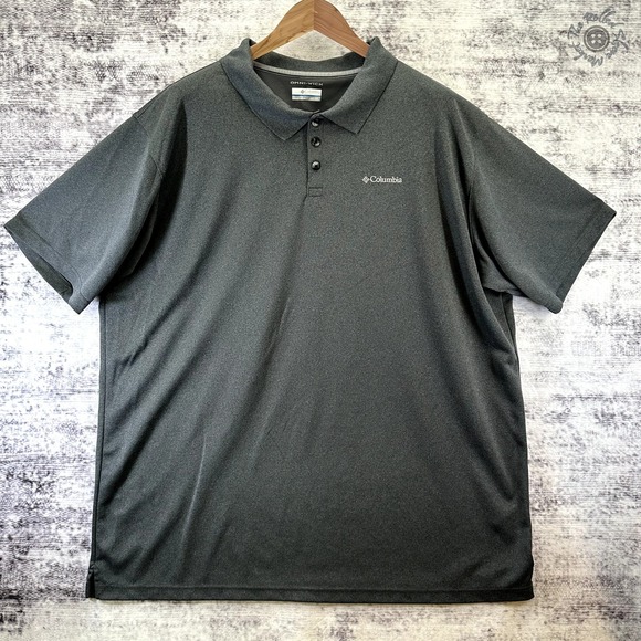 Columbia Men's Omni-Wick Short Sleeve Grey Polo Shirt - Size 3XT - Picture 1 of 9